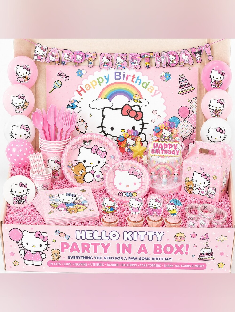 Hello Kitty Pink Party in A Box!-Design 4